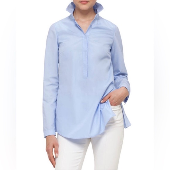 Tyler Boe Collared Tunic Blue Size Small - Picture 1 of 6